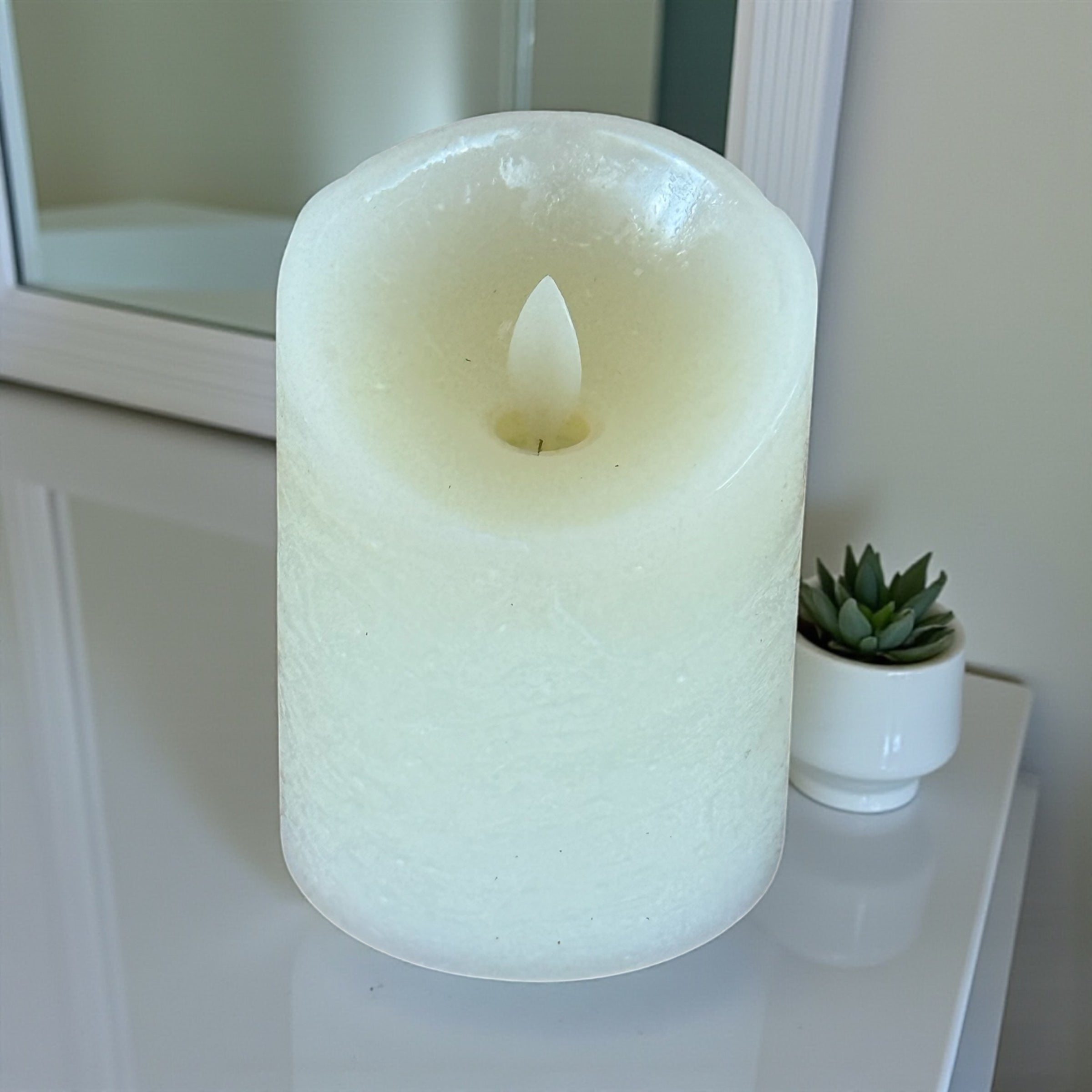 Ivory Candle - Flameless Small