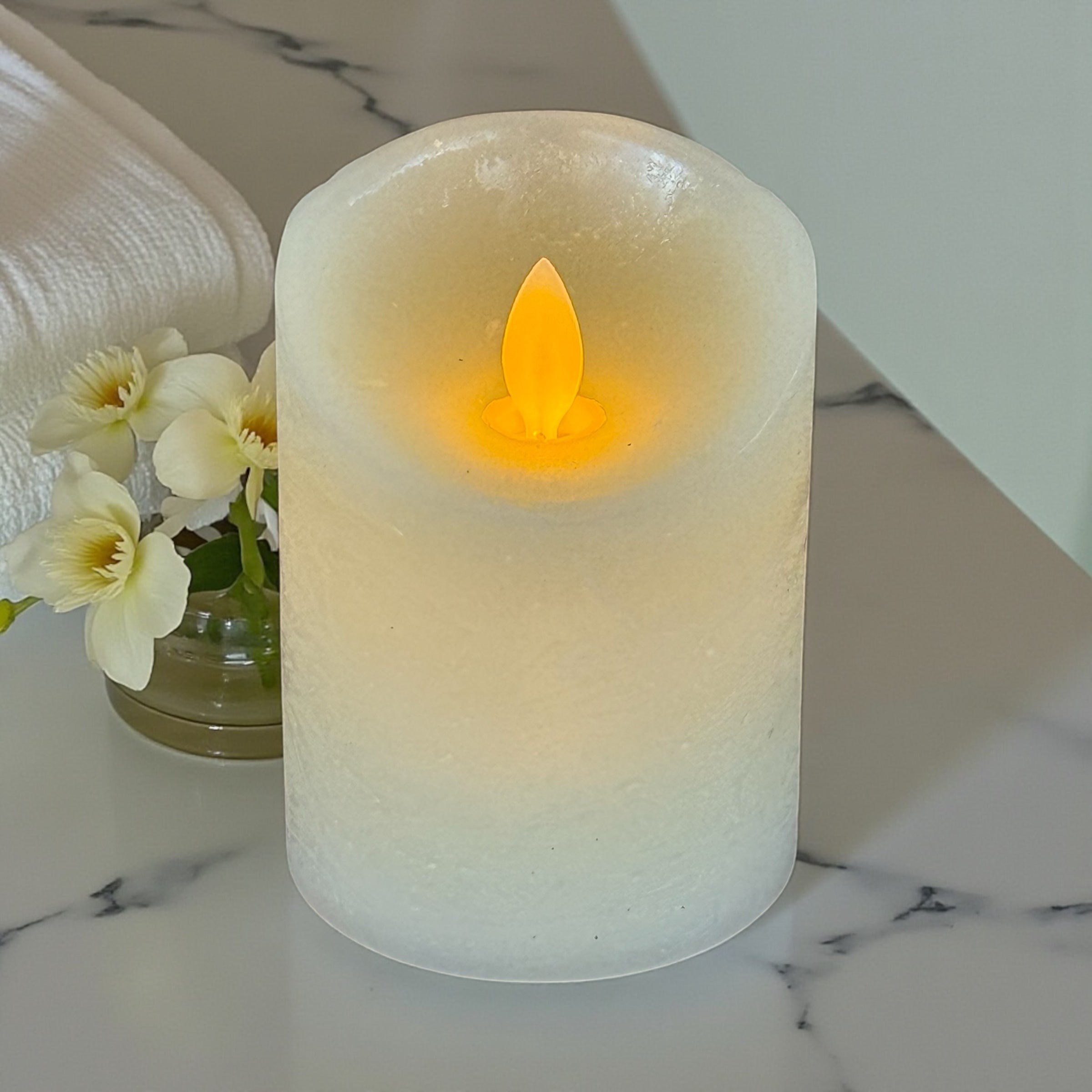Ivory Candle - Flameless Small